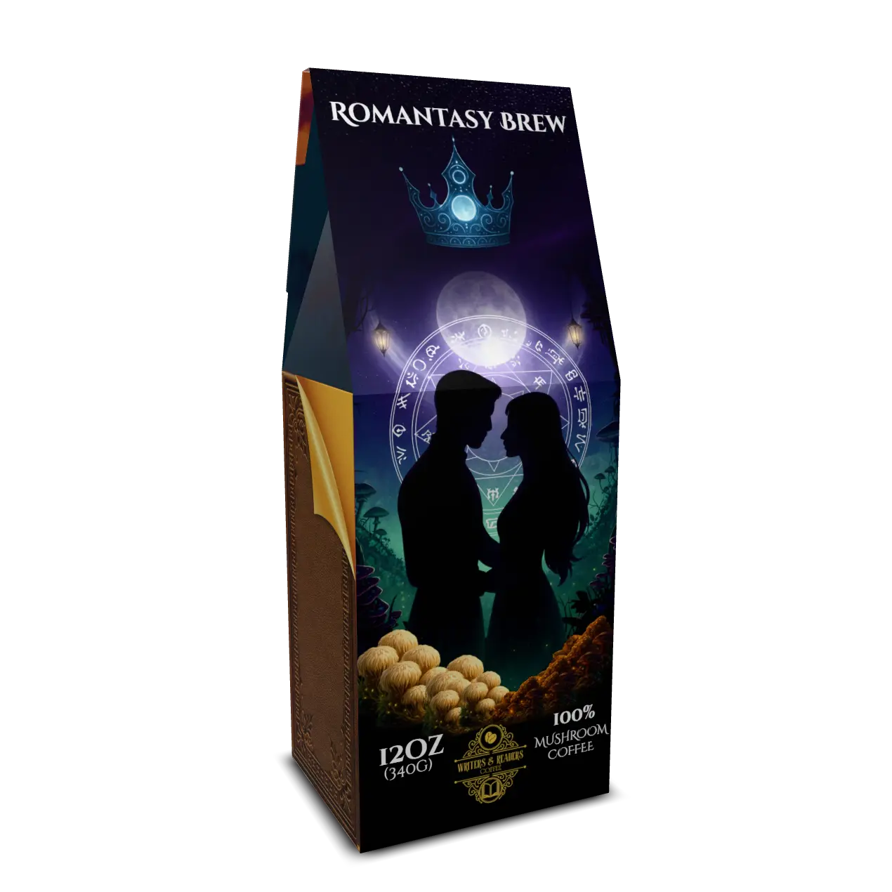 Romantasy Mushroom Bookish Coffee back