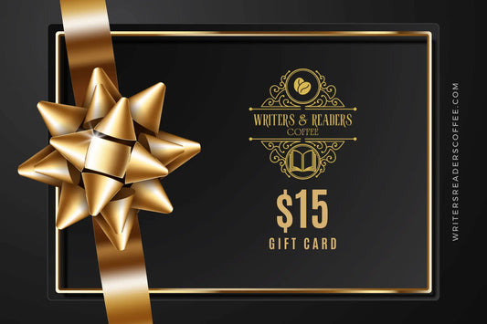 $15 Gift Card - bookish coffee - literary inspired blends