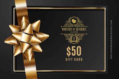 $50 Gift Card - bookish coffee - literary inspired blends