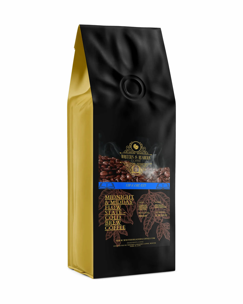 Writers & Readers flow state bookish fiction 12 oz coffee bag