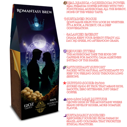 Romantasy coffee for writers - fae inspired bookish coffee cover & health benefits