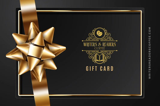 Writers & Readers Coffee Gift Card - bookish coffee - literary inspired blends