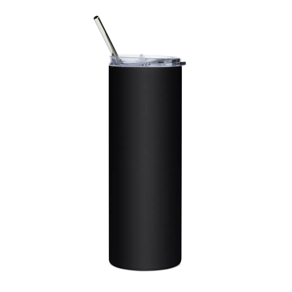 Writers & Readers fiction Coffee stainless steel tumbler back
