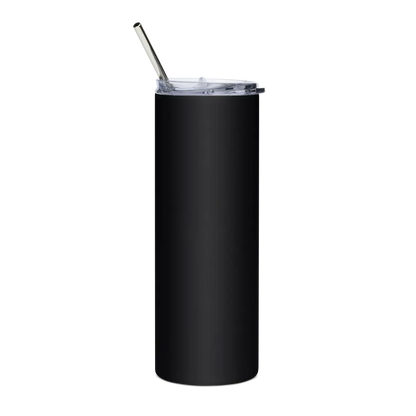 Writers & Readers fiction Coffee stainless steel tumbler back