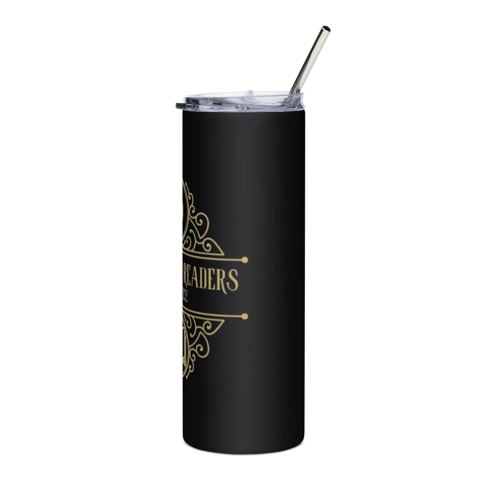 Writers & Readers fiction Coffee stainless steel tumbler right
