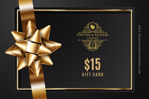 Open image in slideshow, Writers &amp; Readers Coffee Gift Card $15
